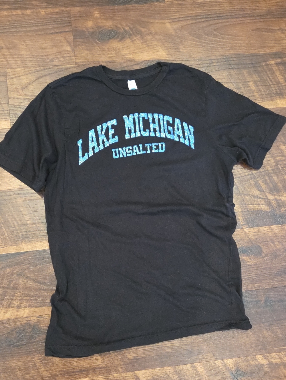 Lake Michigan Unsalted Black T-shirt